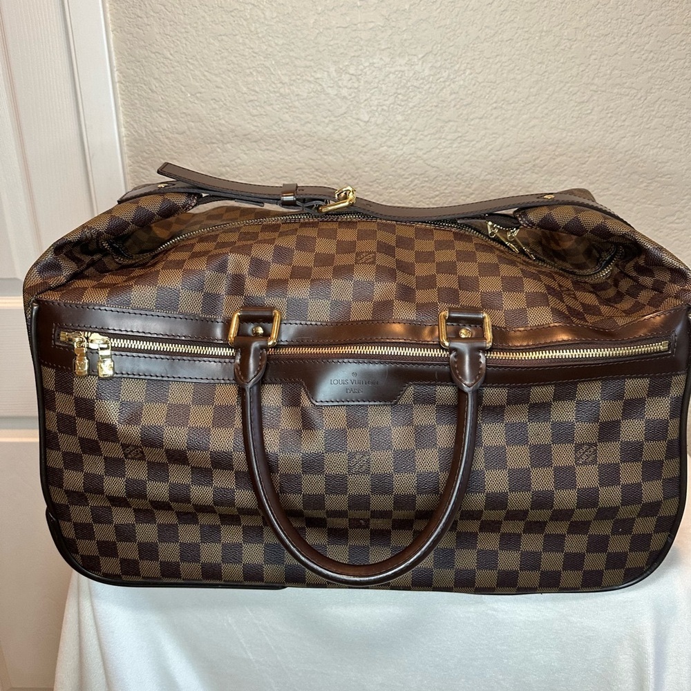 Louis Vuitton Eole 50 Rolling Luggage Damier Ebene Canvas Travel Bag
